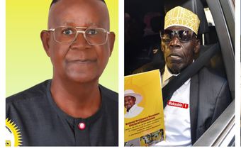 NRM candidates Empraim Kamuntu and Moses Ali