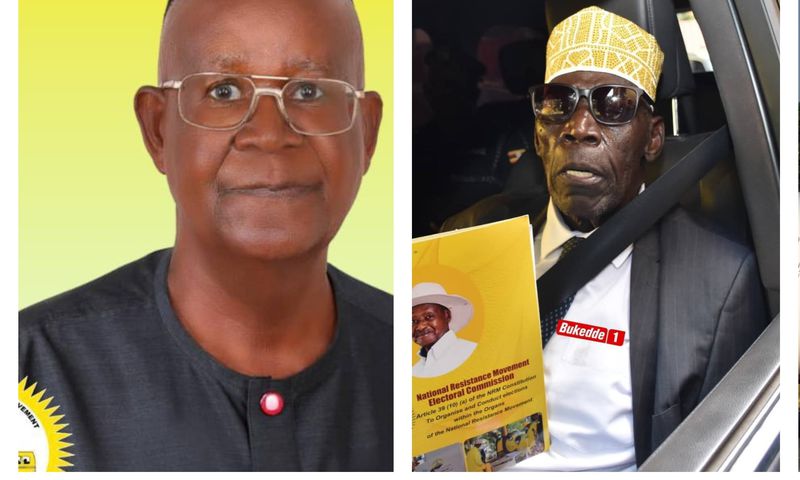 NRM candidates Empraim Kamuntu and Moses Ali
