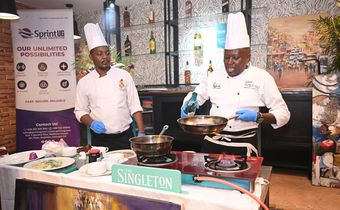 The event featured a live cooking session where Chef Raphael showcased his culinary expertise and unique style.