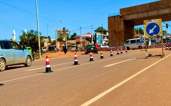 Safety measures have been installed at the Busabala junction