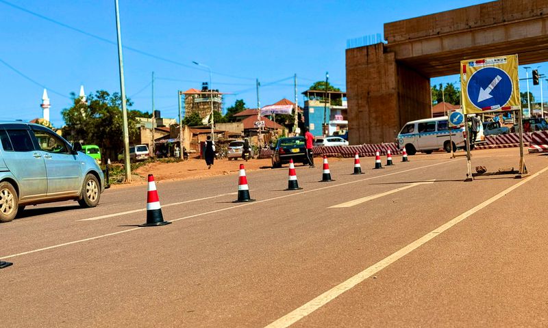 Safety measures have been installed at the Busabala junction
