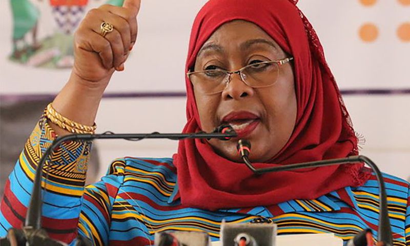 Tanzanian President Samia Suluhu