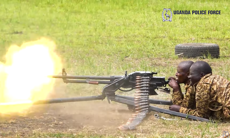 ASTU trainees showcased their newly acquired skills in the use of powerful weapons PKM machine guns.
