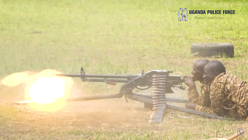 ASTU trainees showcased their newly acquired skills in the use of powerful weapons PKM machine guns.