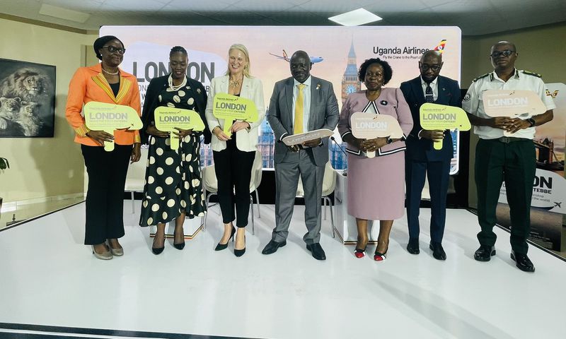 Uganda Airlines launched the London route on Thursday
