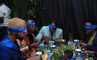 Diners, thrilled by the challenge of relying on all senses but sight, embraced the experience with enthusiasm.
