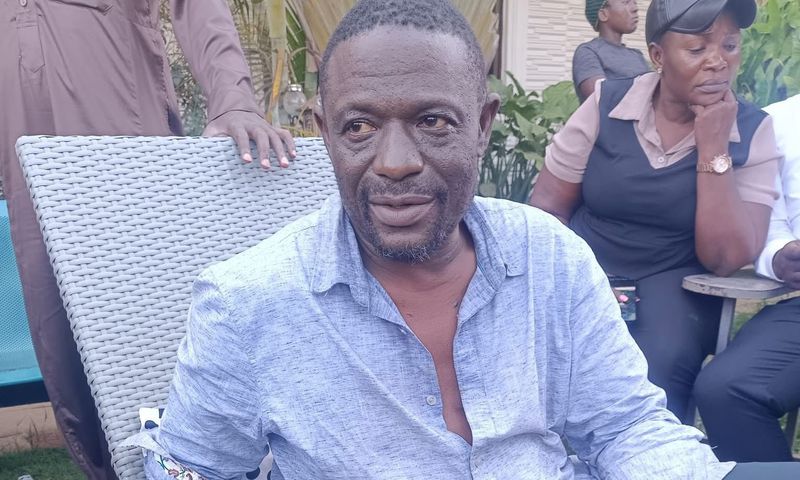 Chairman Nyanzi upon release from detention