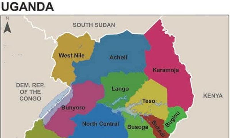 The Contoversial map of Uganda