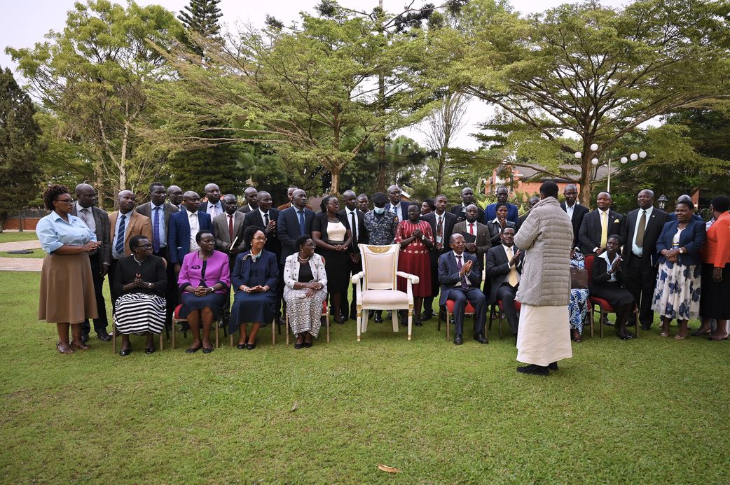 Minister Janet Museveni met the striking teachers