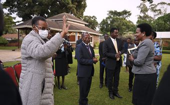 Minister Janet Museveni met the striking teachers