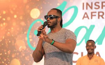 Bebe Cool speaking at the Africa Coffee Park in Ntungamo