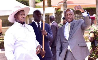 President Museveni with Kabaka Mutebi