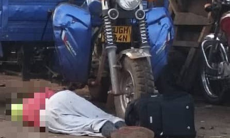 The body of woman killed in Kalerwe market