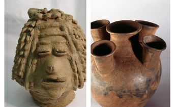The famous Luzira Head and a drinking pot from Mout Elgon are some of the thousands of Ugandan artefacts still held in British Museums