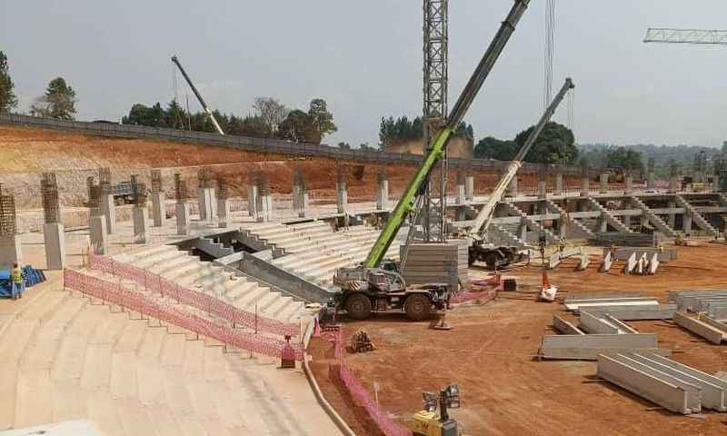 Hoima Stadium construction