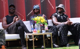 Diamond Platinumz with Bebe Cool and The Ben at the press conference