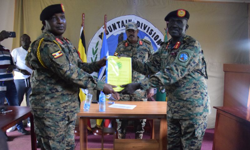 The handover ceremony took place at Muhooti Barracks in Fort Portal, Kabarole District.