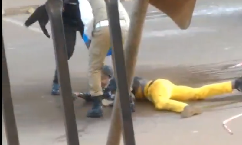 A screengrab from the video