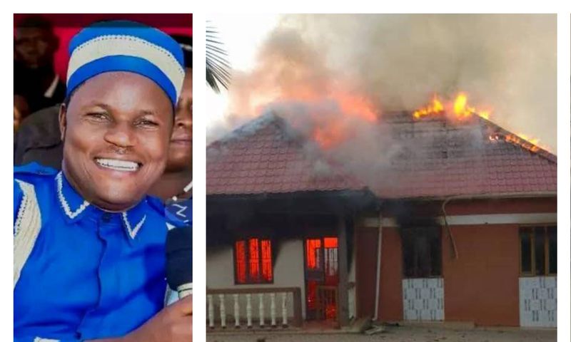 Gospel singer DJ Levi had his home burnt to the ground on Thursday