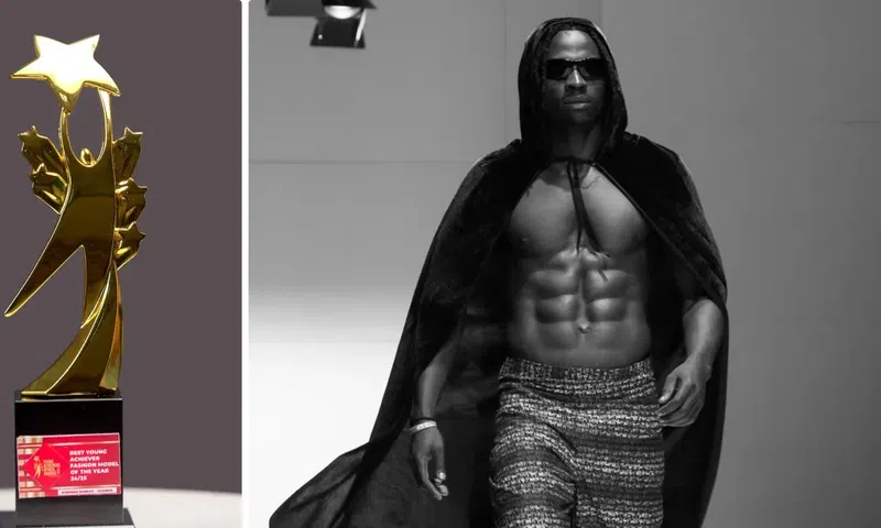 Stephen Sunday took home the Best Young Achiever Fashion Model of the Year award