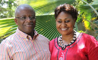 Jacqueline and her husband Amama Mbabazi