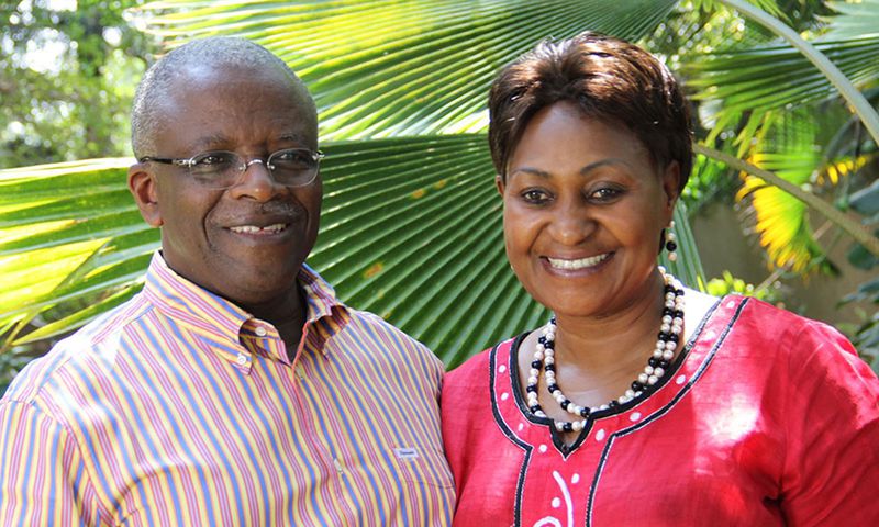 Jacqueline and her husband Amama Mbabazi
