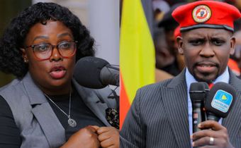 Joyce Bagala and Joel Ssenyonyi