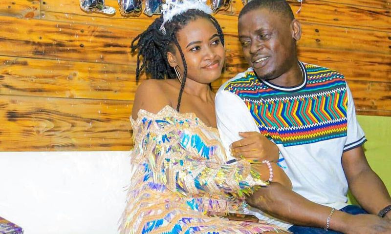 Druscilla with her late father, Humphrey Mayanja