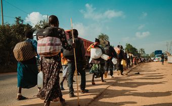 Pilgrims trek to Namugongo (Photo by Bryan Odong)