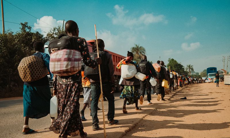 Pilgrims trek to Namugongo (Photo by Bryan Odong)