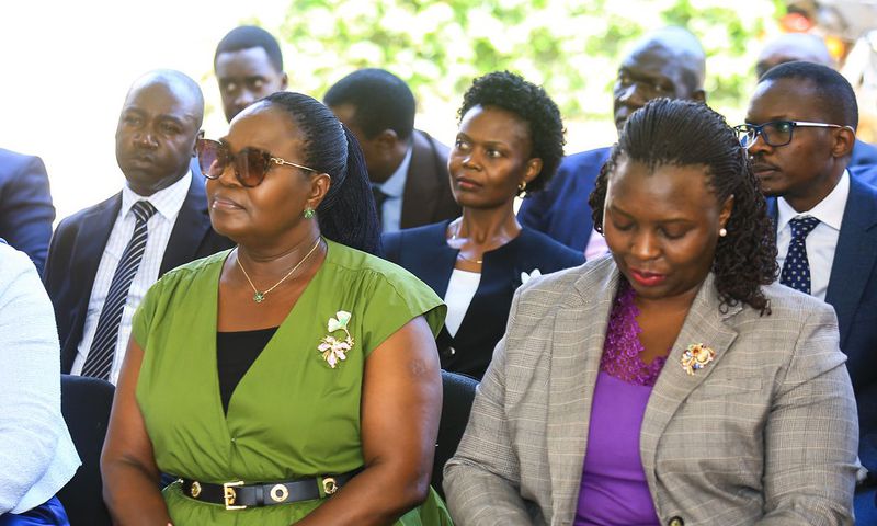 Minister Ruth Nankabirwa and Eng. Pauline Irene Batebe the Energy Ministry PS at the license handover