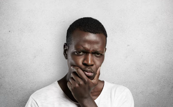 A man deep in thoughts