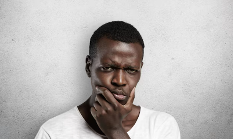 A man deep in thoughts