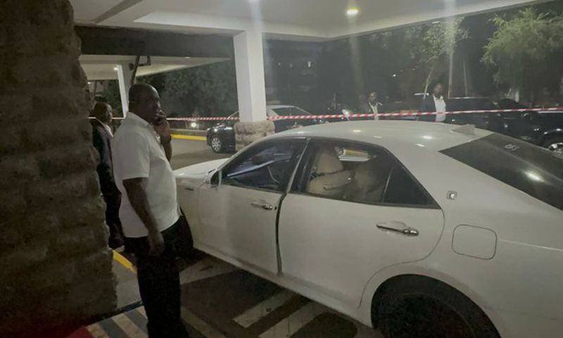 The car MP Charles Were was shot in
