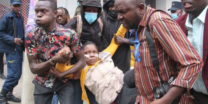 K24 journalist Catherine Wa Njeri who was shot four times
