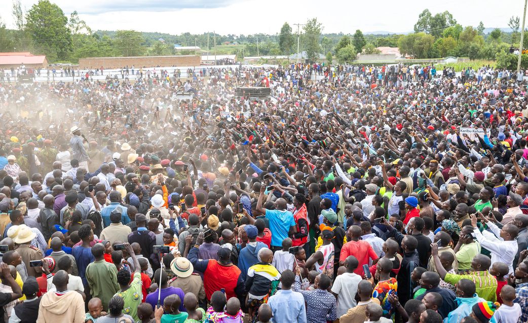 President William Ruto in Kehancha Town, Migori County