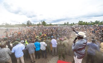 President William Ruto in Kehancha Town, Migori County