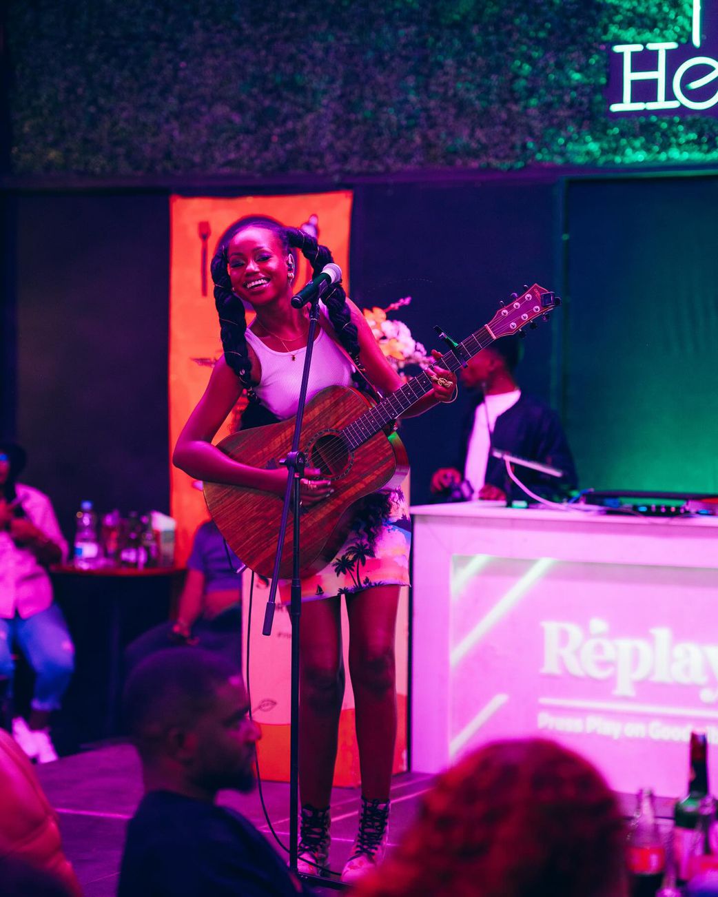 Njerae performing at a concert in Nairobi