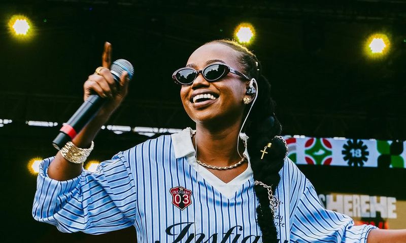 Njerae performing at a concert in Nairobi