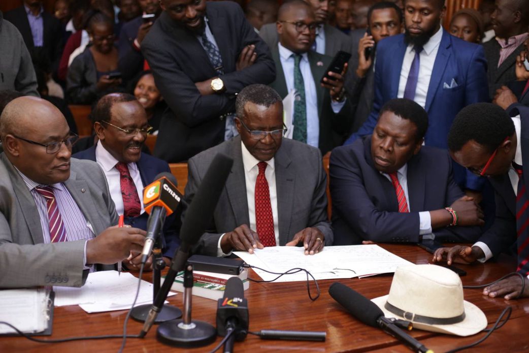 Rose Njeri was accompanied to court by a barrage of prominent lawyers, including former Chief Justice David Maraga, Senior Counsel and former VP Kalonzo Musyoka, Senior Counsel John Khaminwa, among others.