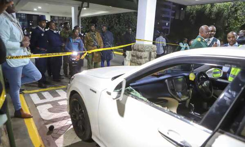 Kasipul MP Charles Were's car