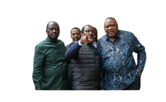 Raila Odinga, Kalonzo Musyoka and  Uhuru Kenyatta