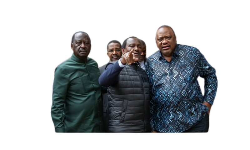 Raila Odinga, Kalonzo Musyoka and  Uhuru Kenyatta