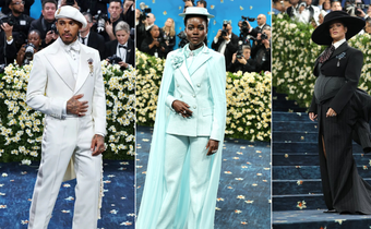 Lewis Hamilton, Lupita Nyong'o & Rihanna at Met Gala