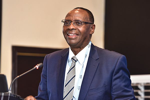 Outgoing Nation Media Group Chairman Dr Wilfred Kiboro