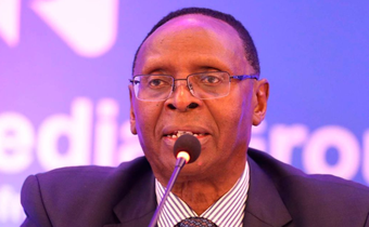 Outgoing Nation Media Group Chairman Dr Wilfred Kiboro