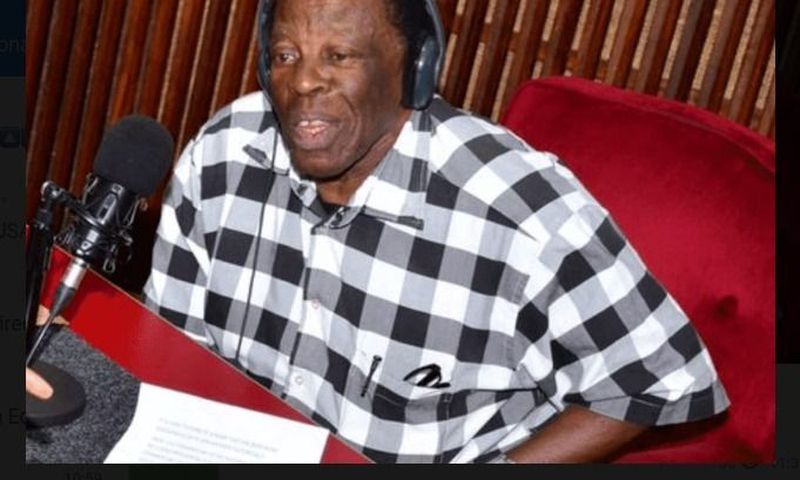 File image of the late veteran broadcaster Leonard Mambo Mbotela