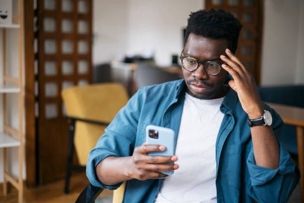 A man using a phone