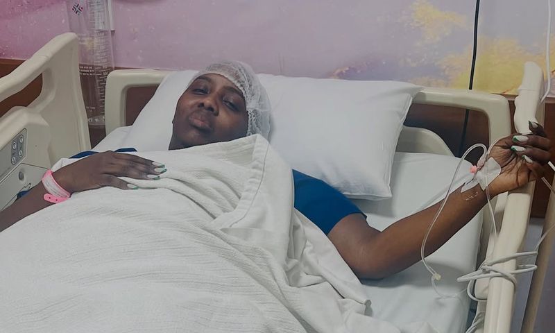 Content creator Milly Chebby in hospital