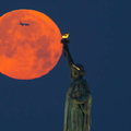 A file image of the full Strawberry Moon that was visible last year on June 4 gracing the sky as seen from New York (Courtesy)